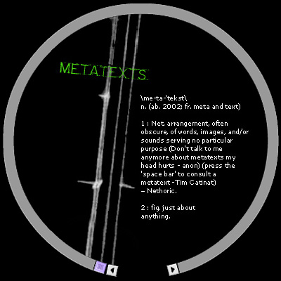 Métatexts - Interactive poetry - © Tim Catinat - all rights reserved
